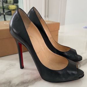 Christian Louboutin Leather Heels- Size 35.5